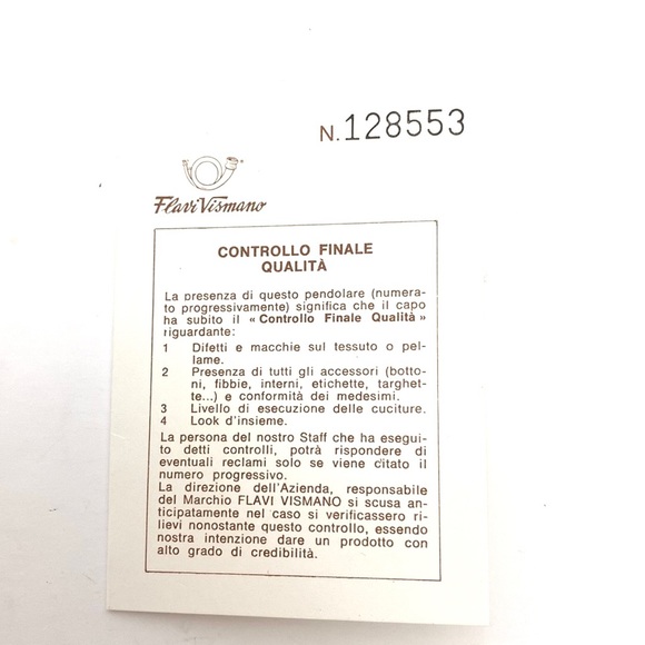 Flavi Vismano Men's Tan Bi-Fold Italian Leather Wallet - Picture 8 of 8